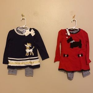 Kids Headquarters 4T long sleeve outfits!! New. Sold as 1 lot.